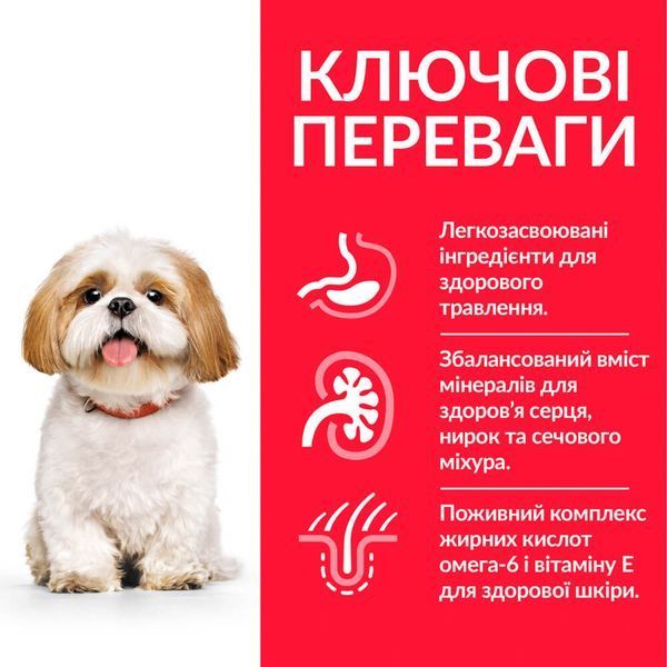 Сухий корм Hill&rsquo;s SP Mature Adult 7+ Small & Mini для собак малих порід від 7 років з куркою 0,3 кг 604388 фото