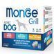 Вологий корм Monge Dog Wet GRILL MIX Набір консерви для собак, мікс 3 смаку:тріска\індичка з куркою\яловичина 12 шт по 100 гр 70017510 фото 1
