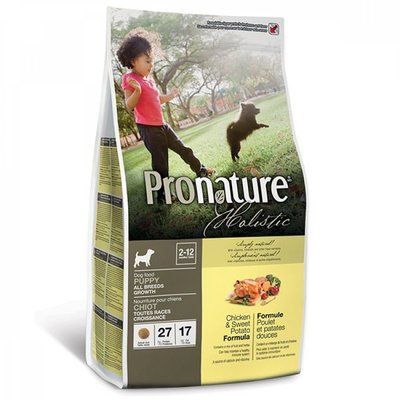 Сухий корм для цуценят всіх порід (курка, солодка картопля) Pronature Holistic Puppy Chicken&Sweet Potato 340 г ПРХСЩ340 фото