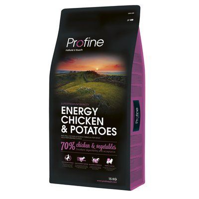 Сухой корм Profine Energy для активных собак всех пород, с курицей и картофелем, 15 кг 1111145698 фото