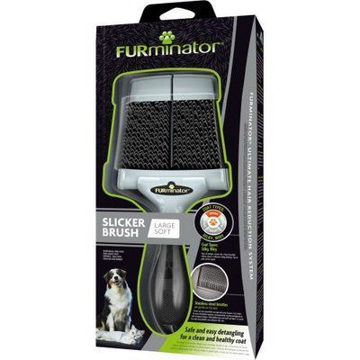 Щетка-пуходерка FURminator для кошек и собак, мягкая 1111170988 фото