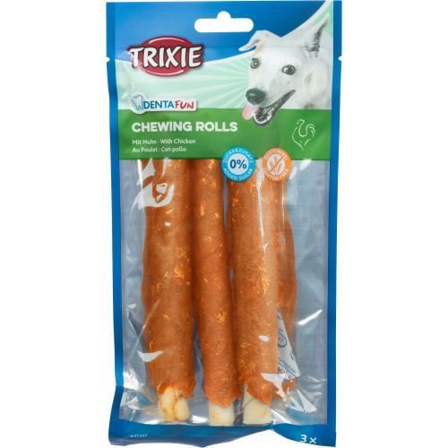Паличка Trixie Denta Fun для чищення зубів собак, з куркою, 17 см, 140 г, 3 шт 1111137239 фото
